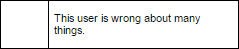 This user is wrong about many things.